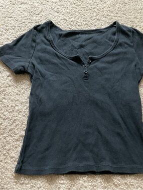 brandy melville black tee